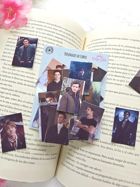 Set de 25 Stickers de Personajes Literarios PERSONALIZADO
