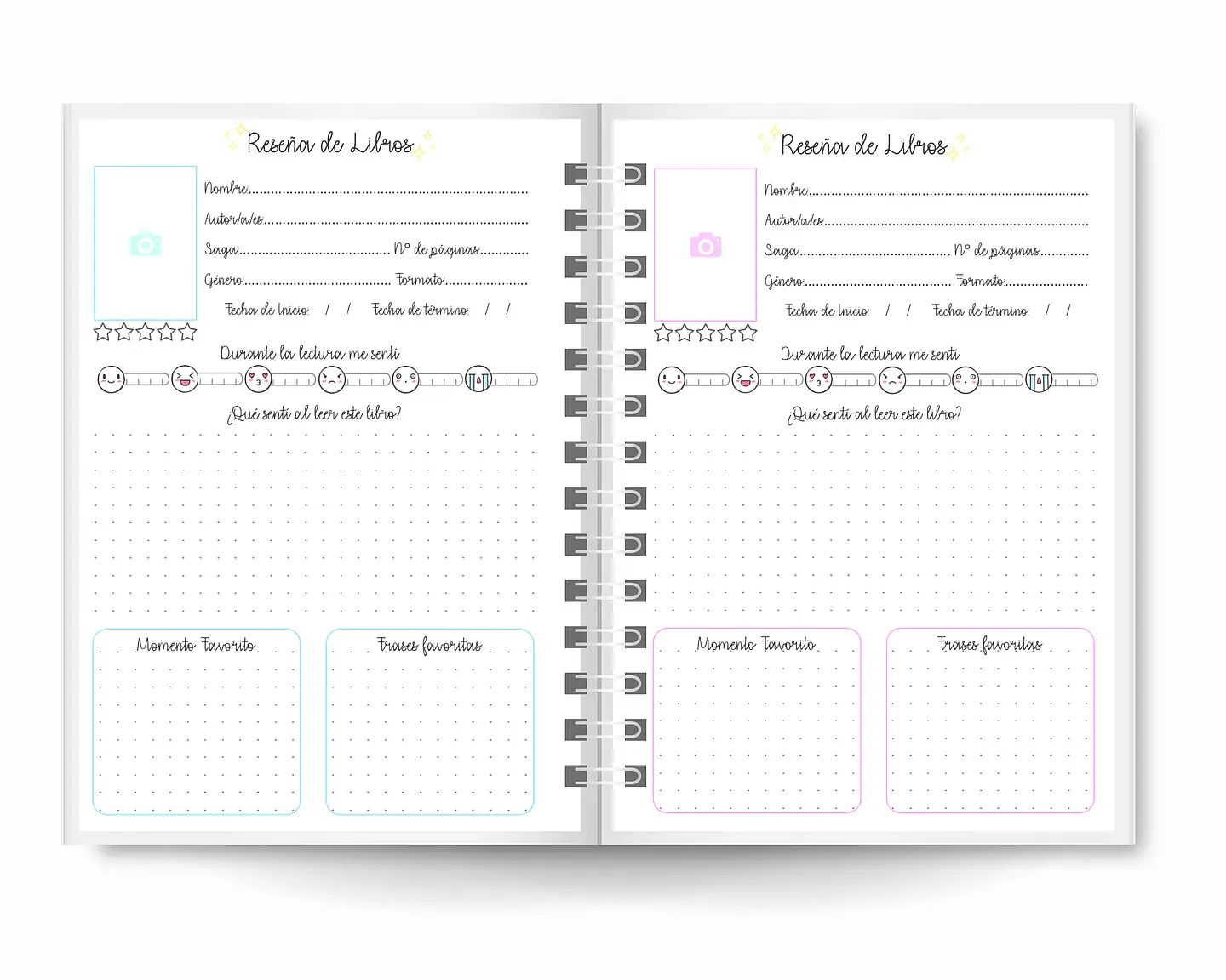 Reading Journal Rosado 2