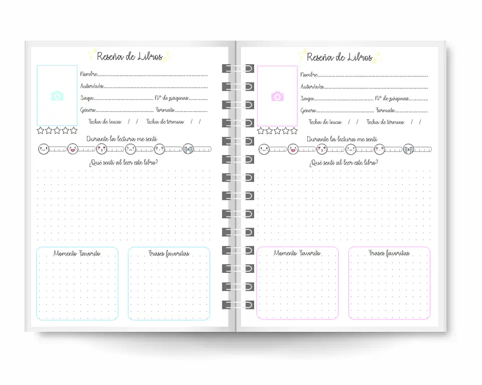 Reading Journal Rosado 2