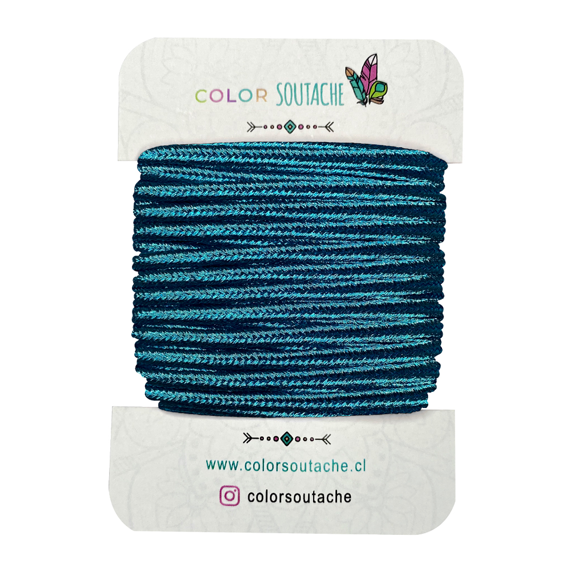Cordón Azul Eléctrico Metalizado 1