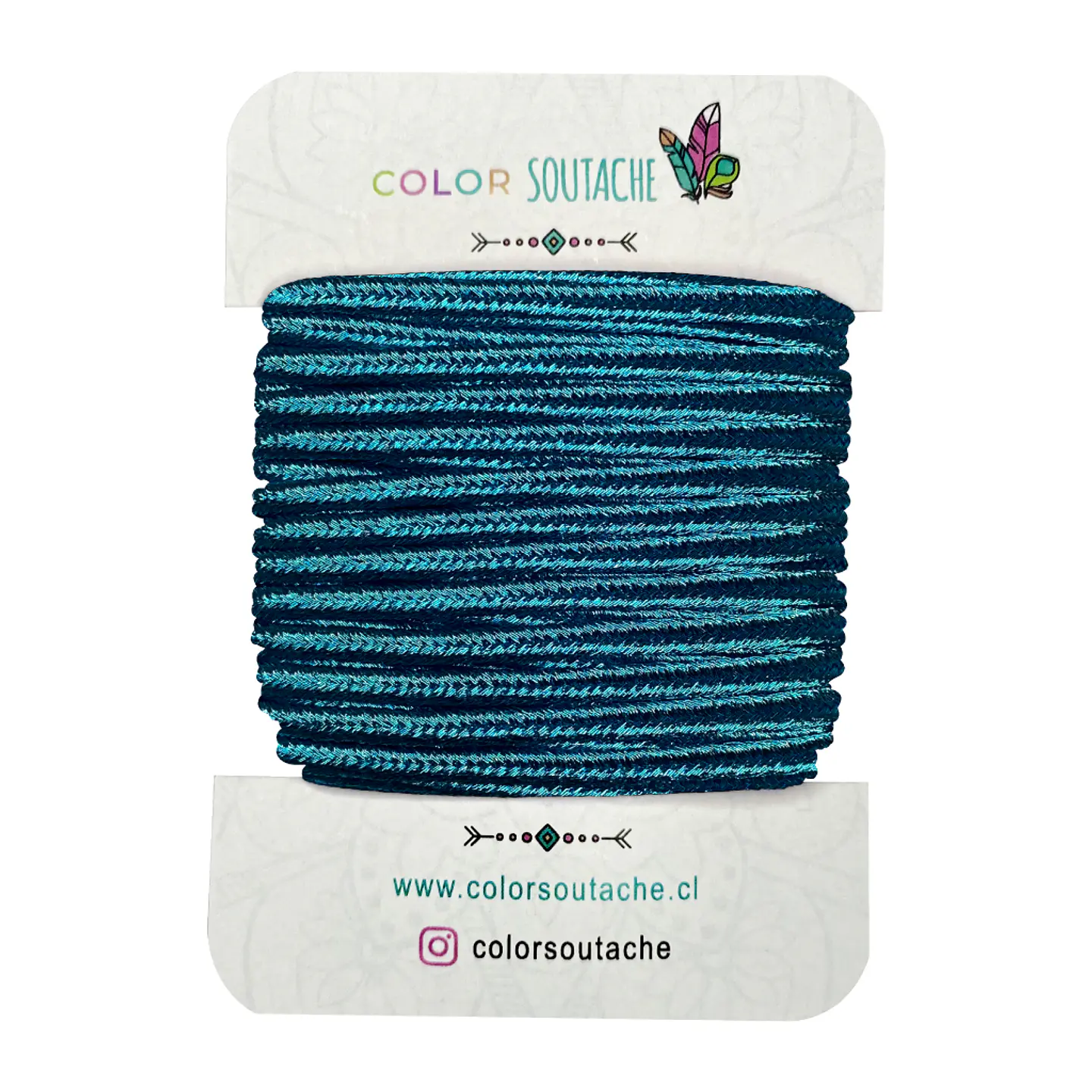 Cordón Azul Eléctrico Metalizado 1