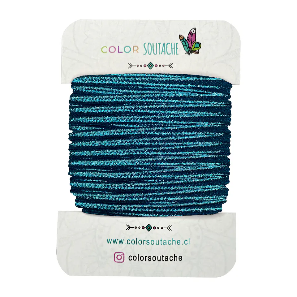 Cordón Azul Eléctrico Metalizado 1