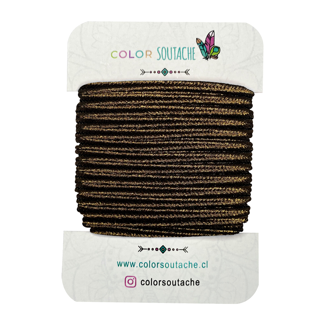 Cordón Café Metalizado 1