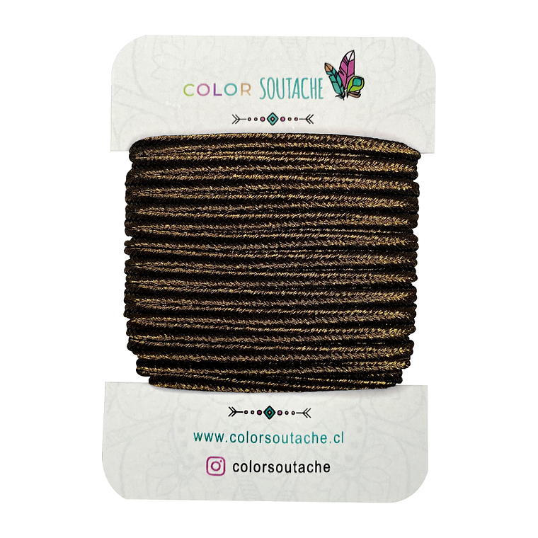 Cordón Café Metalizado 1