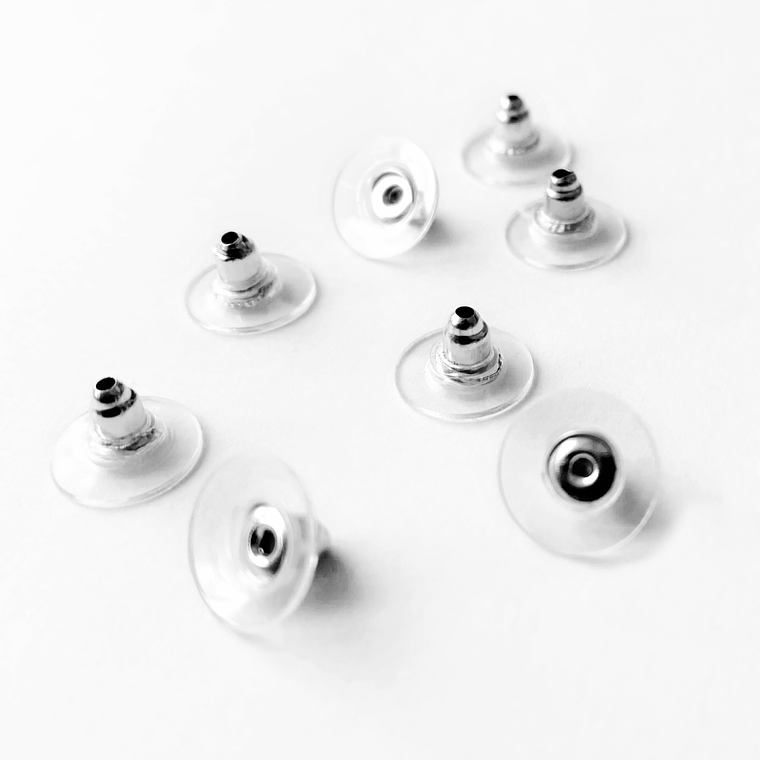 Topes de Aros Plateado 10mm 1