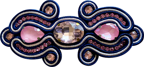 Pinza Soutache Azul