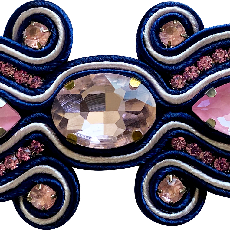 Pinza Soutache Azul 1