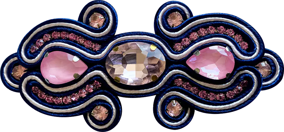 Pinza Soutache Azul 1