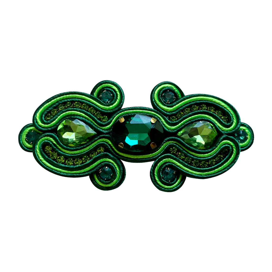 Pinza Soutache Verde 1