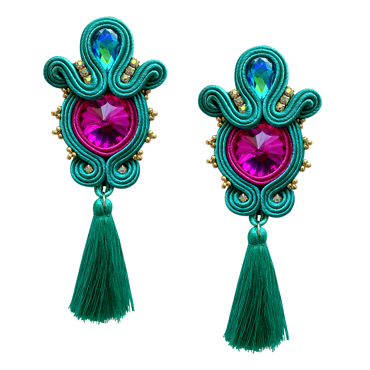 Aros Chlóe con flecos 1