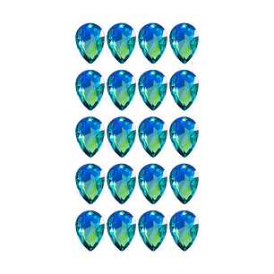 Strass Gota 13x18mm Calipso Tornasolado