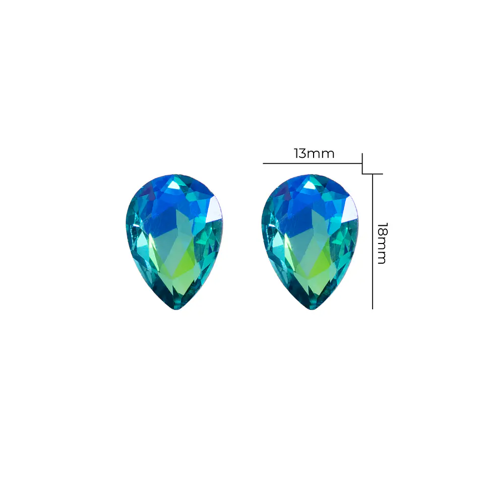 Strass Gota 13x18mm Calipso Tornasolado 1