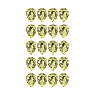 Strass Gota 13x18mm Amarillo Claro