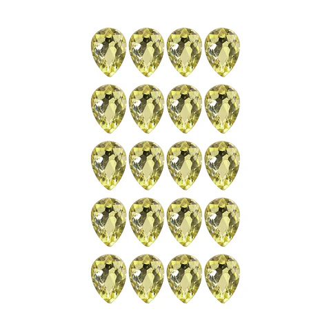 Strass Gota 13x18mm Amarillo Claro