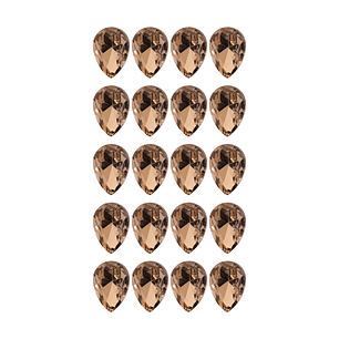 Strass Gota 13x18mm Dorado