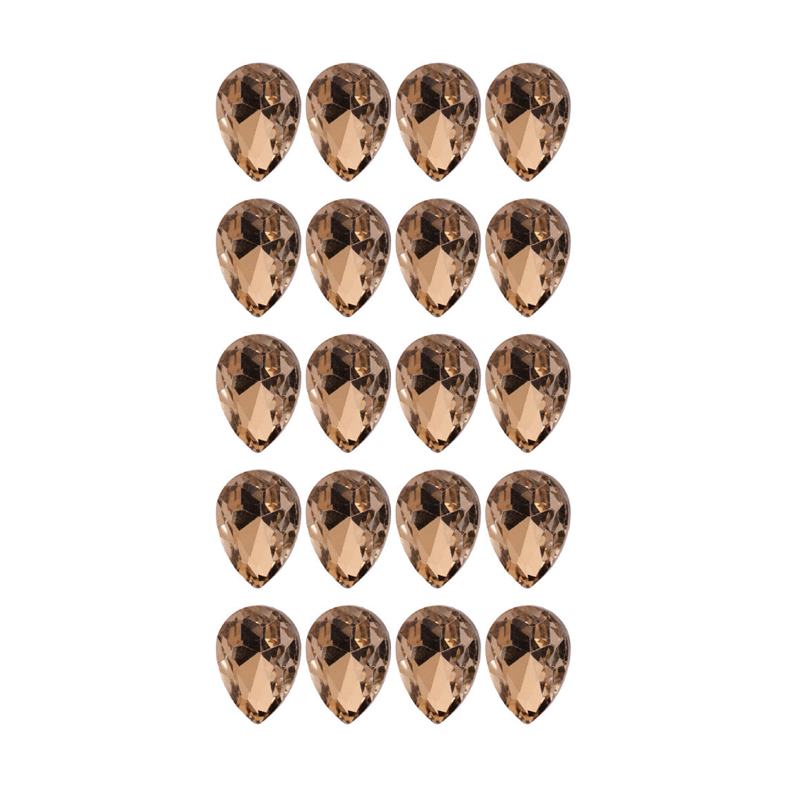 Strass Gota 13x18mm Dorado 2