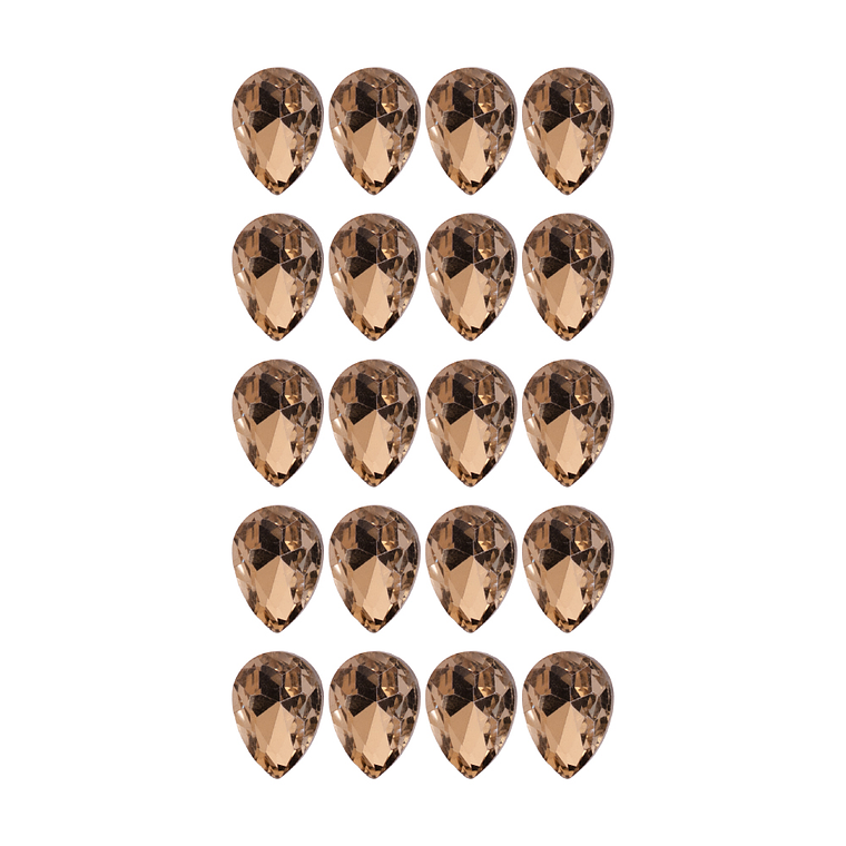 Strass Gota 13x18mm Dorado 2