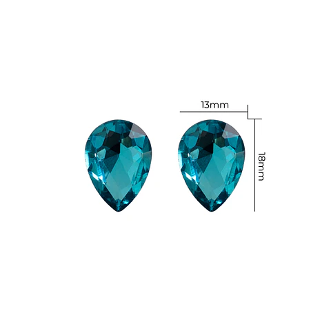 Strass Gota 13x18mm Calipso