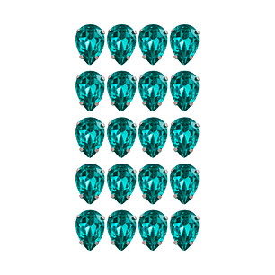 Strass Gota 13x18mm Turquesa