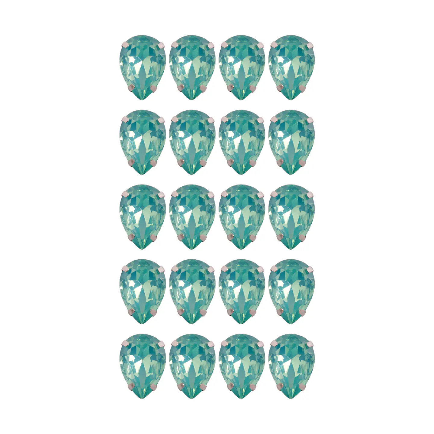 Strass Gota 13x18mm Menta 2