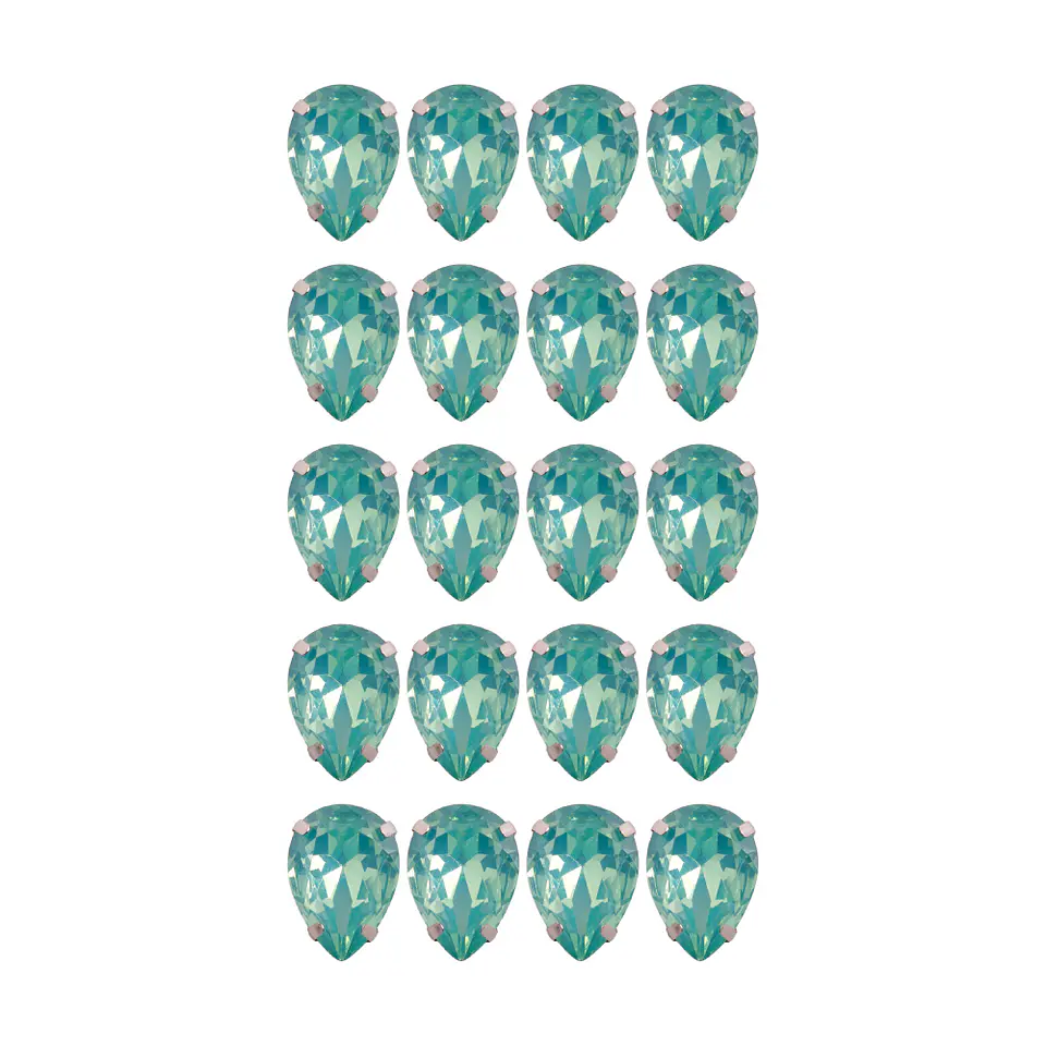 Strass Gota 13x18mm Menta 2