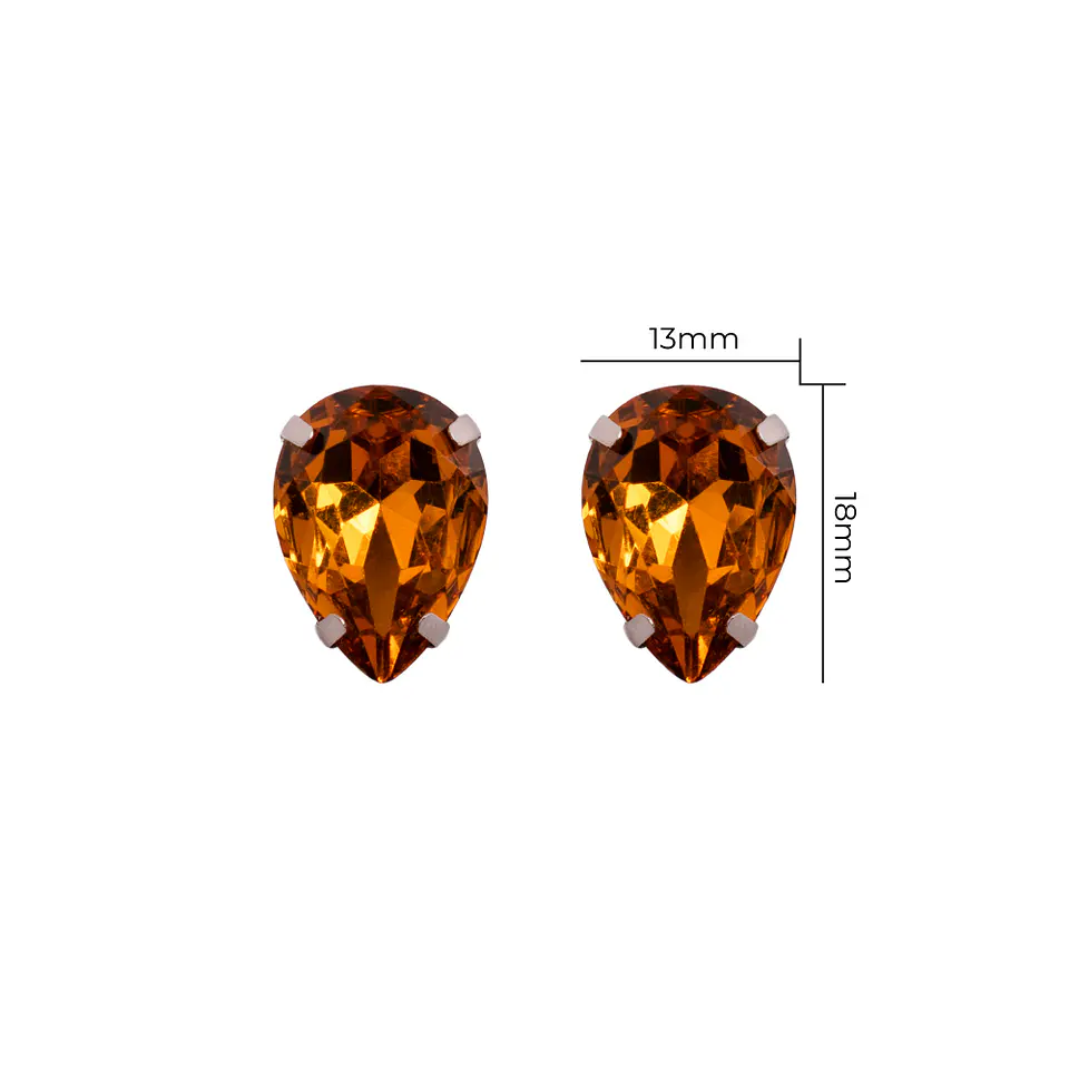Strass Gota 13x18mm Ocre 1
