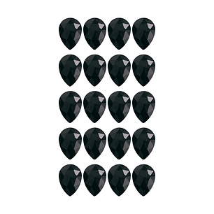 Strass Gota 13x18mm Negro