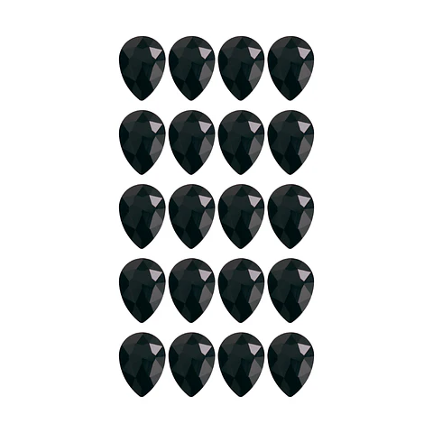 Strass Gota 13x18mm Negro