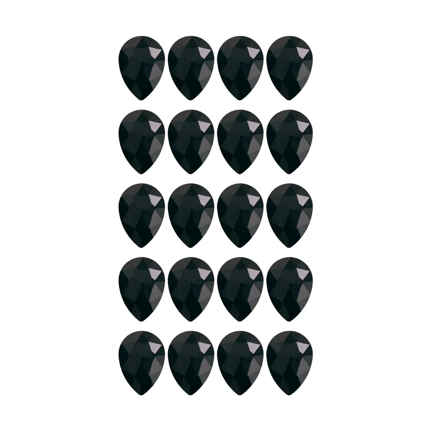Strass Gota 13x18mm Negro 2