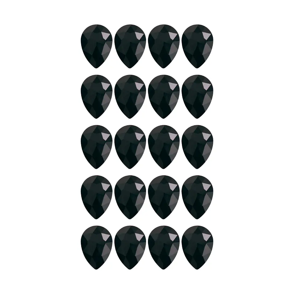 Strass Gota 13x18mm Negro 2