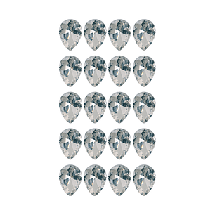 Strass Gota 13x18mm Transparente