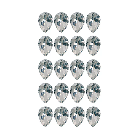 Strass Gota 13x18mm Transparente