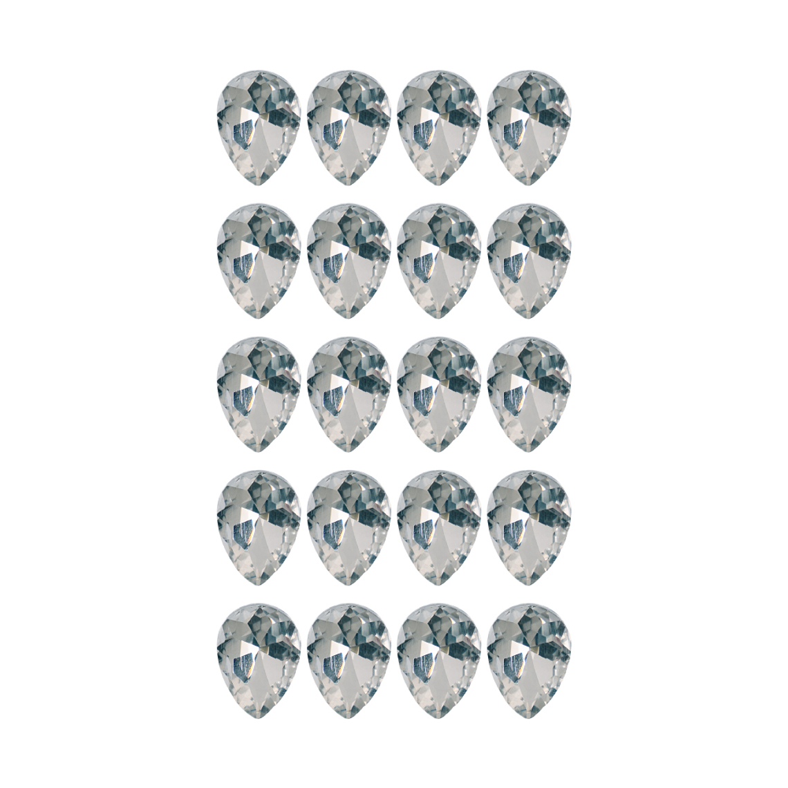 Strass Gota 13x18mm Transparente 2