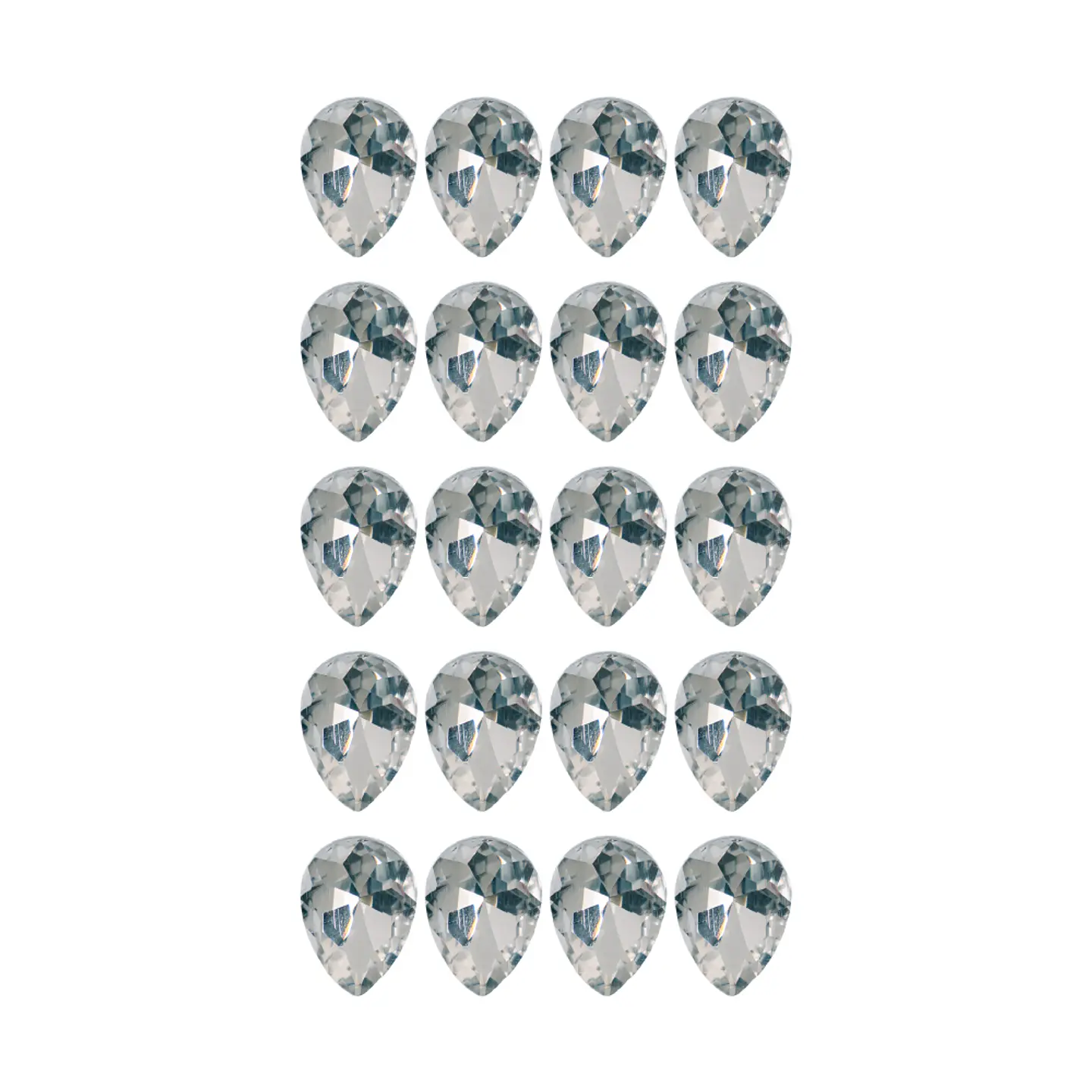 Strass Gota 13x18mm Transparente 2