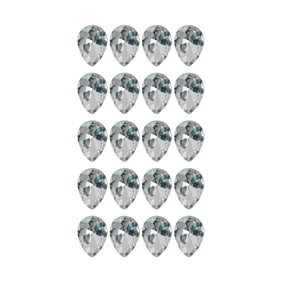 Strass Gota 13x18mm Transparente 2