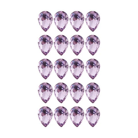 Strass Gota 10x14mm Morado Claro