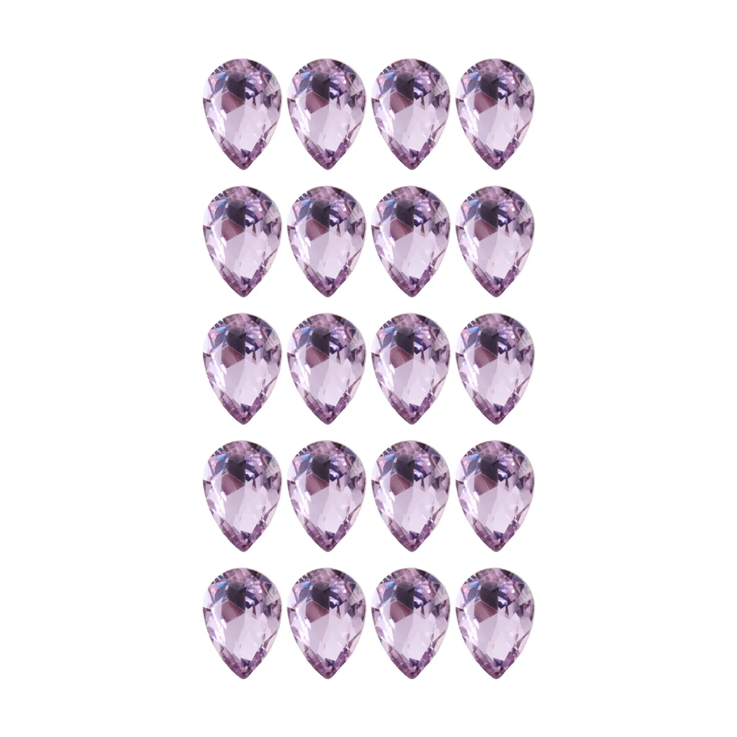 Strass Gota 10x14mm Morado Claro 2