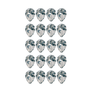 Strass Gota 10x14mm Transparente