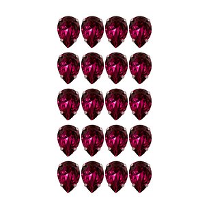 Strass Gota 10x14mm Magenta Oscuro