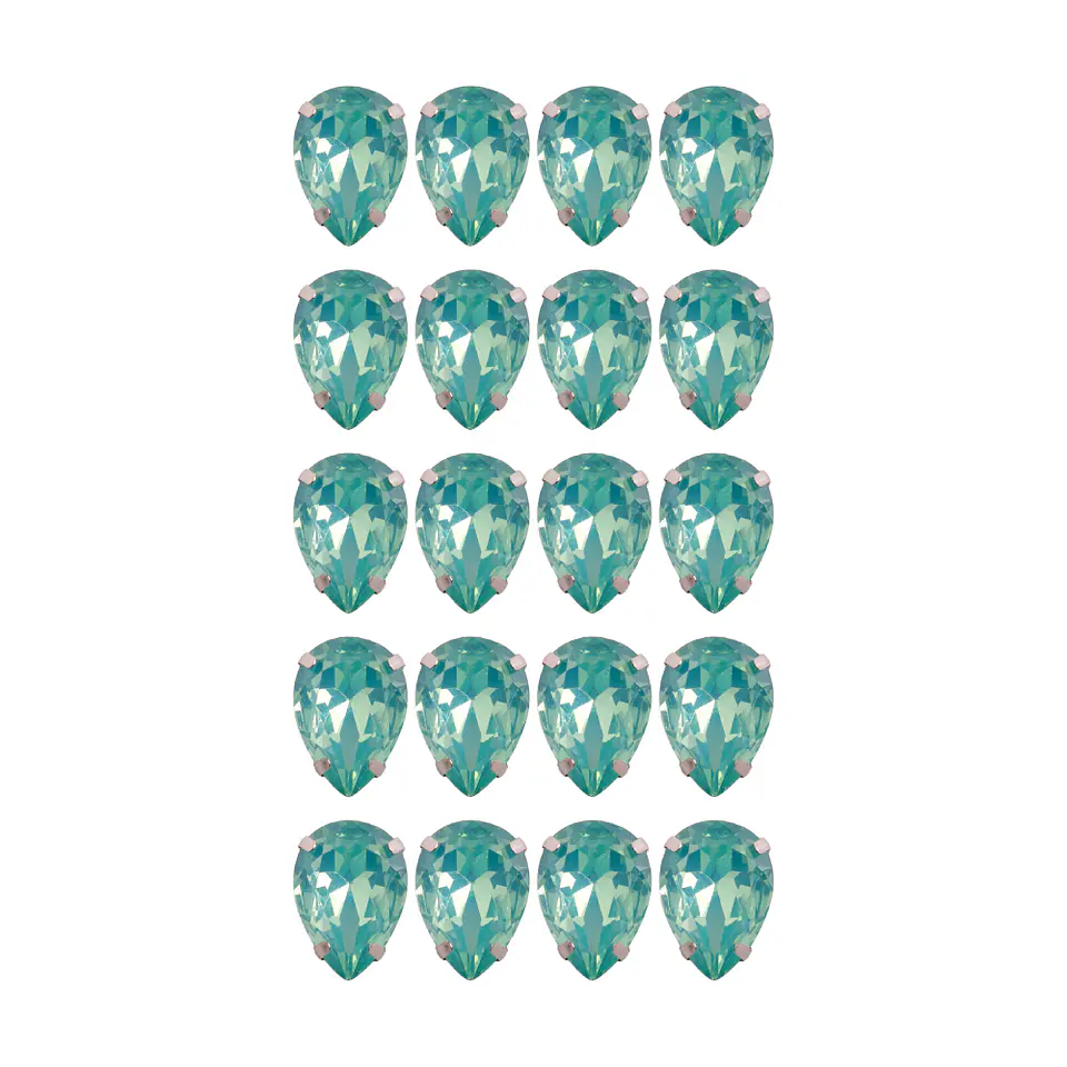 Strass Gota 10x14mm Menta 2