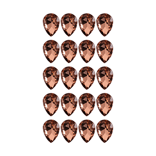 Strass Gota 10x14mm Damasco