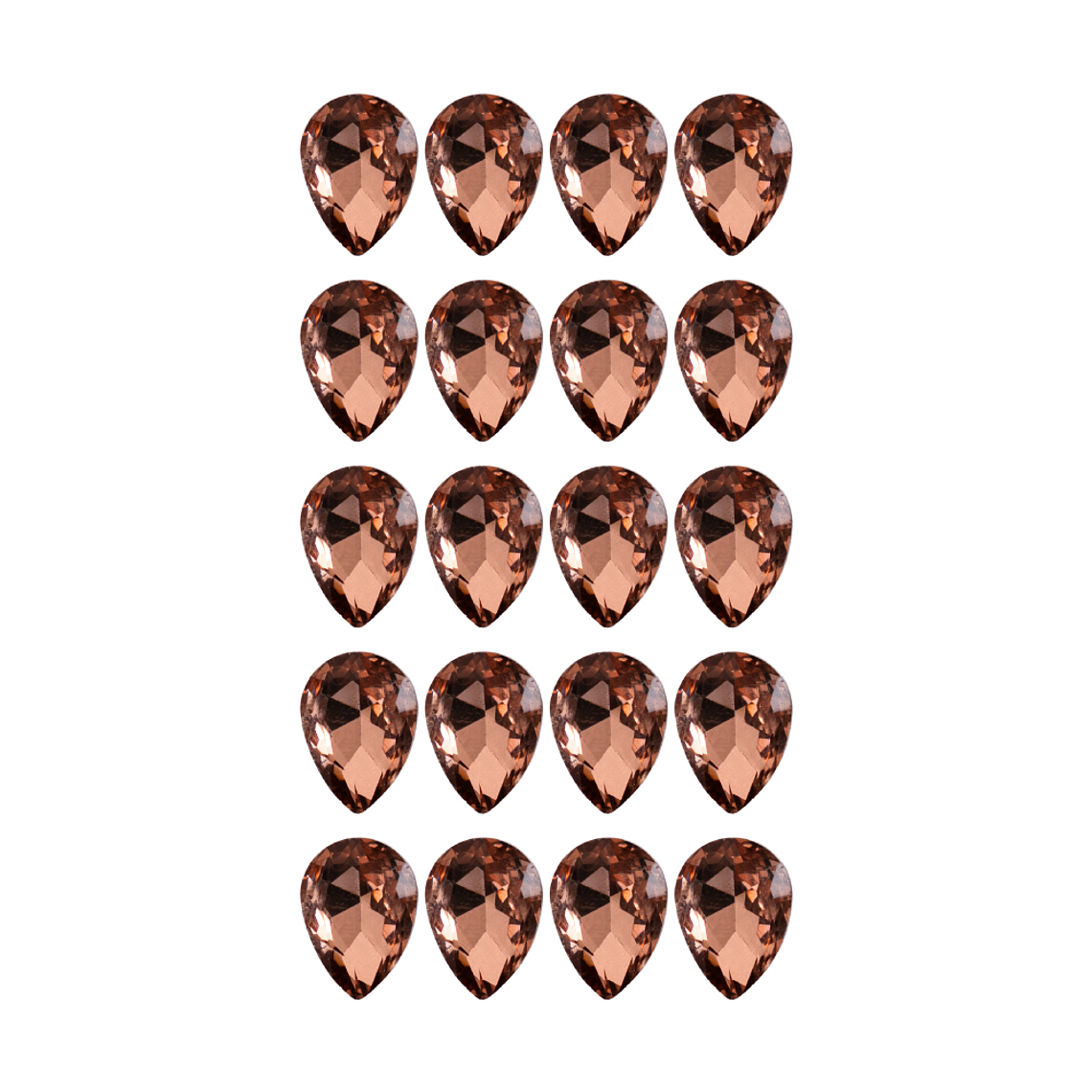 Strass Gota 10x14mm Damasco 2