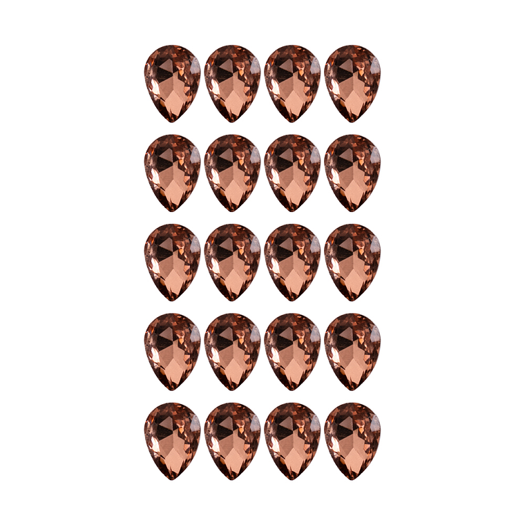 Strass Gota 10x14mm Damasco 2