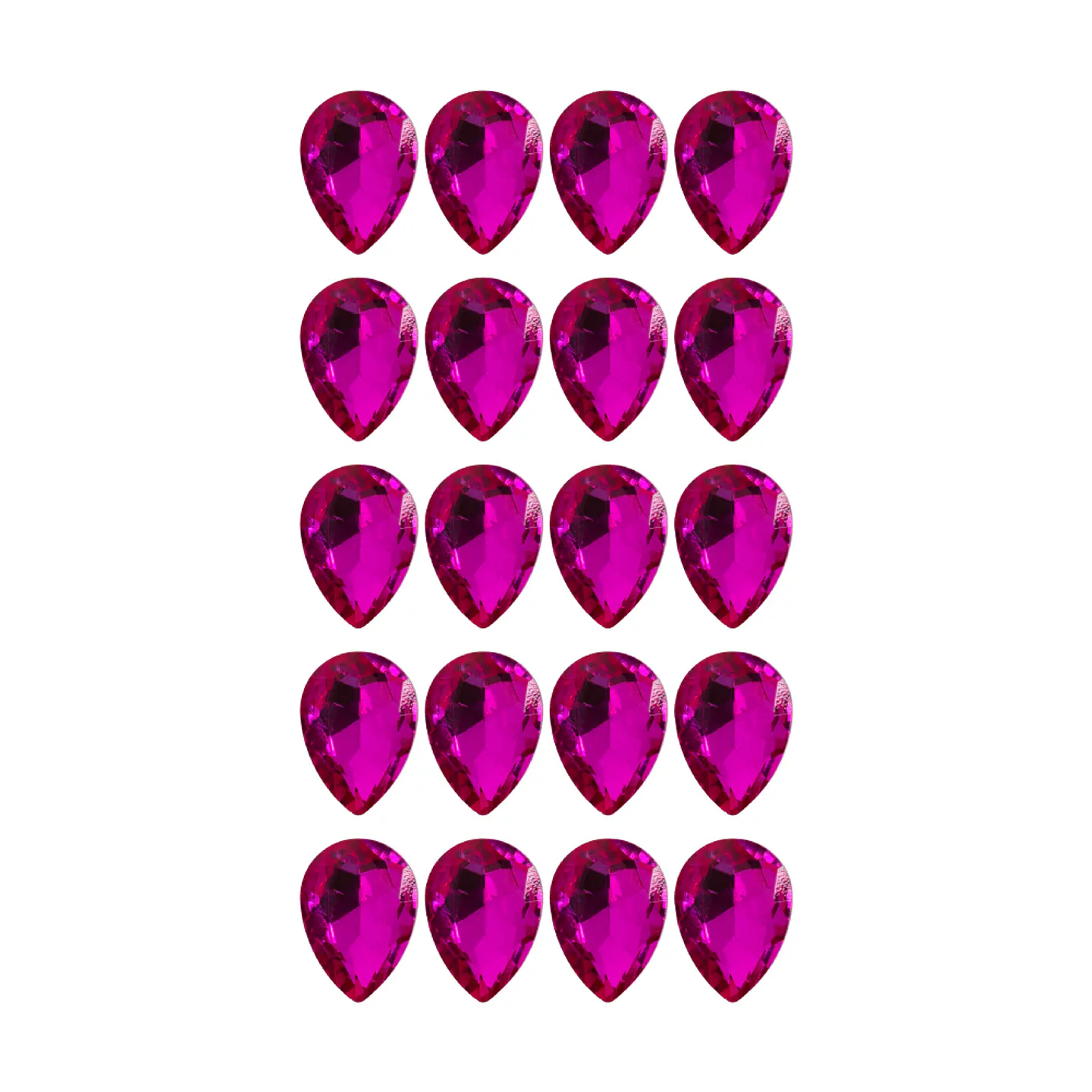 Strass Gota 10x14mm Fucsia 2