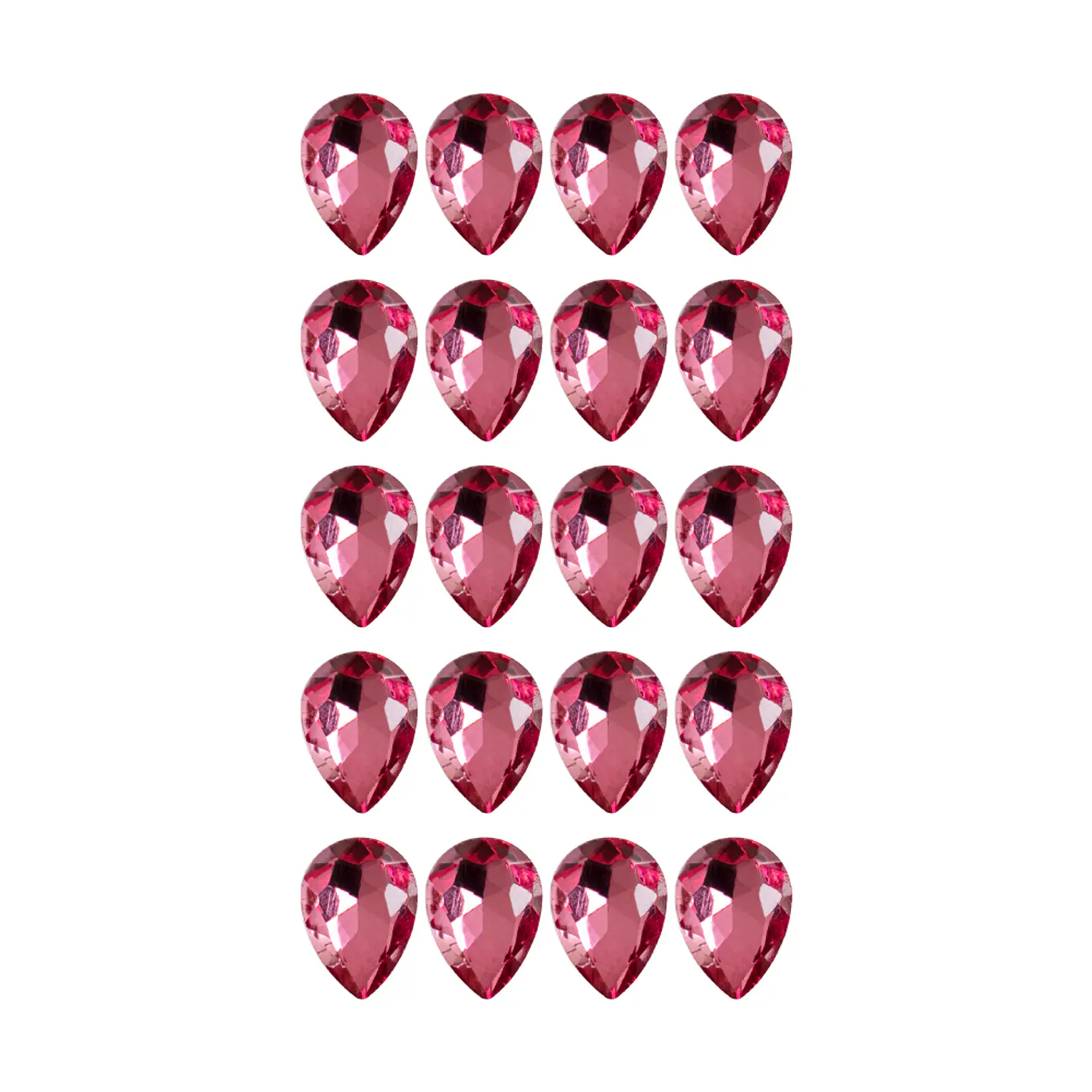 Strass Gota 10x14mm Rosado 2