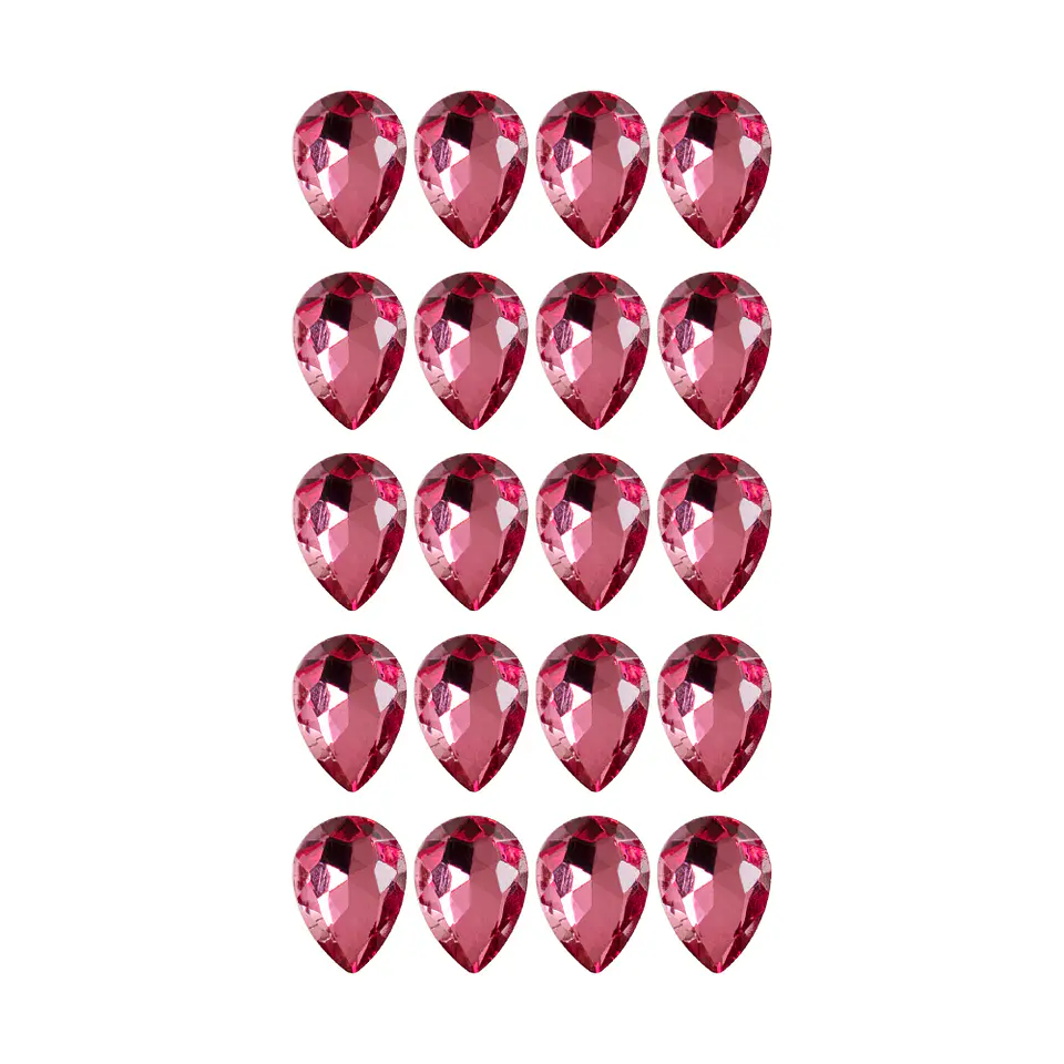 Strass Gota 10x14mm Rosado 2