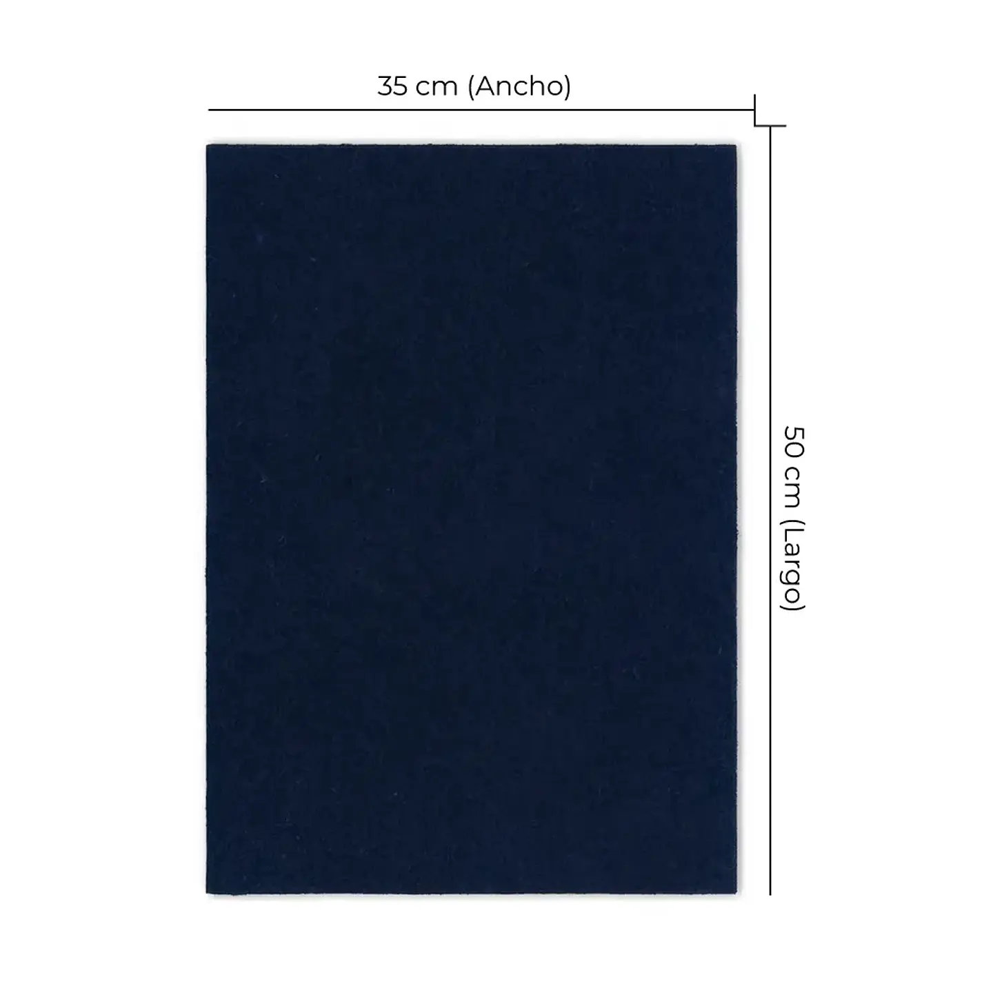 Tela Flocking Azul Marino 50x35 cm – Gamuza para Soutache y Manualidades 1