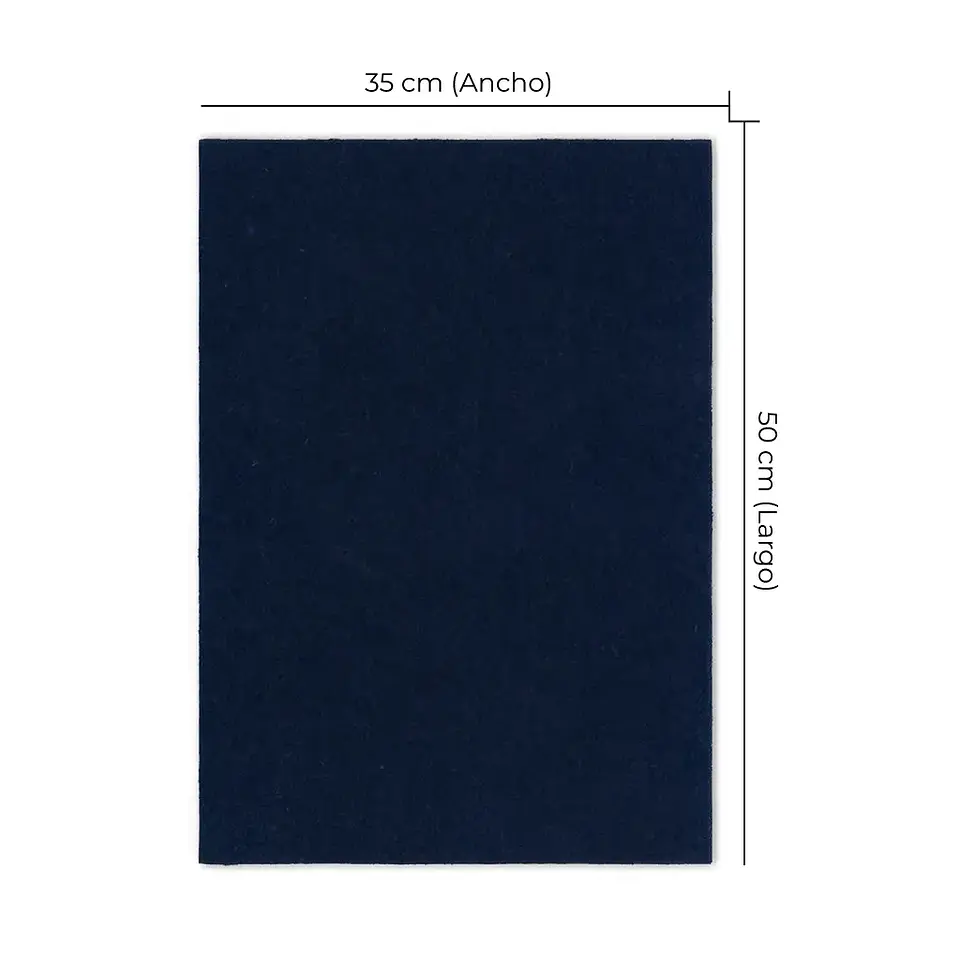 Tela Flocking Azul Marino 50x35 cm – Gamuza para Soutache y Manualidades 1
