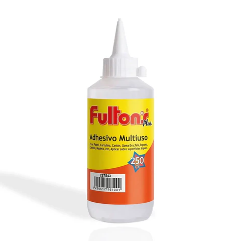 Silicona Líquida Adhesiva Fulton Plus 250 ml Multiuso para Manualidades