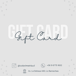 Gift Card: Test de Colorimetría + Paleta de Colores